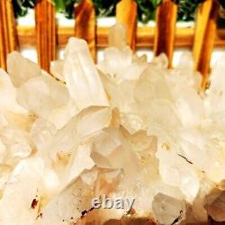 6.11LB Natural white crystal cluster single point mineral specimen Reiki Healing