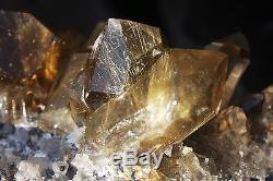 6.27lb Rare NATURAL Clear Golden RUTILATED QUARTZ Crystal Cluster Specimen