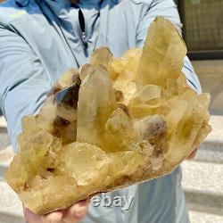 6.3lb Natural Citrine cluster mineral specimen quartz crystal healing-A708