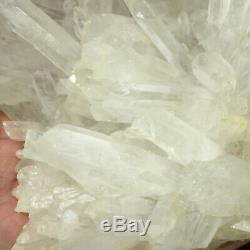 6.3lb Natural White Quartz Crystal Cluster Point Healing Mineral Specimen