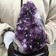 6.51lb Natural Amethyst Cluster Quartz Crystal Geode Specimen Healing+standun156