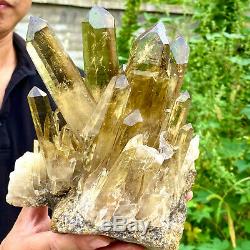 6.6LB Natural Citrine cluster mineral specimen quartz crystal healing F289
