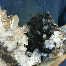 6.73 LB Natural Specularite Quartz Mineral Cluster Crystal Specimen