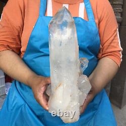 6.77LB Natural White Clear Quartz Crystal Cluster Rough Healing Specimen234