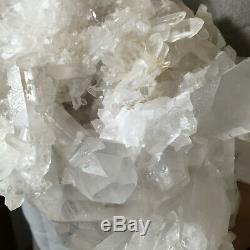 6.7lb Huge Natural Clear White Quartz Crystal Cluster Rough Specimen Healing