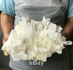6.7lb Large Natural Clear White Quartz Crystal Cluster Rough Healing Specimen