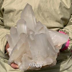 6.8LB Large Natural White Quartz Crystal Cluster Rough Specimen Healing Stone