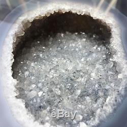 6.93LB Natural Agate geode quartz cluster crystal Specimens healing AT1933