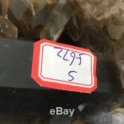 6.93LB Natural smokey quartz cluster specimen crystal healing S5672
