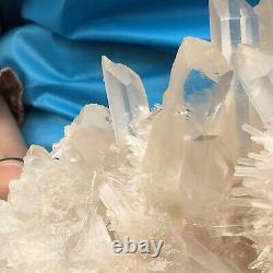 6.99LB Large Natural White Quartz Crystal Cluster Rough Specimen HEALING