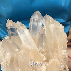 6.99LB Large Natural White Quartz Crystal Cluster Rough Specimen HEALING