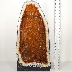 63.7lb 24.6 Cathedral Citrine Geode Cluster Crystal Mineral Gemstone Brazil