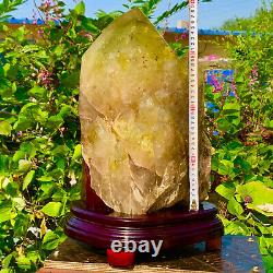 63.8LB Wholesale Natural smokey citrine quartz cluster crystal vuq point healing