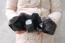 6380g Natural Beautiful Black Quartz Crystal Cluster Tibetan Specimen #722