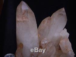 65.8lb Large Natural Clear Quartz Crystal Cluster Points