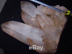 65.8lb Large Natural Clear Quartz Crystal Cluster Points