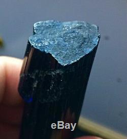 65 Gram Very Unique DT Bunch of Stepwise Indicolite Tourmaline Crystal Specimen