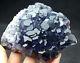 650.2g Natural Blue Fluorite Quartz Crystal Cluster Mineral Specimen