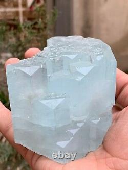 650grams Huge Size Complex Terminated Aquamarine Crystal Cluster Specimen