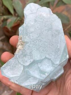 650grams Huge Size Complex Terminated Aquamarine Crystal Cluster Specimen