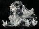 657g Natural Clear Crystal Cluster &flower Shape Specularite Mineral Specimen