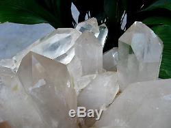 67.4lb HUGE NATURAL Clear quartz crystal cluster point Specimens