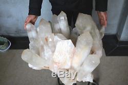 67900g(149.6lb) Natural Beautiful Clear Quartz Crystal Cluster Tibetan Specimen