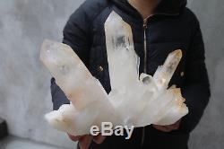 6980g(15.3lb) Natural Beautiful Clear Quartz Crystal Cluster Tibetan Specimen