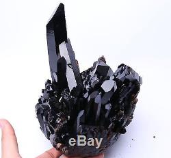 6995g Natural Rare Beautiful Black QUARTZ Crystal Cluster Mineral Specimen 456