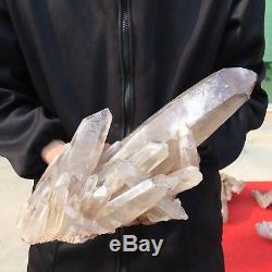7.04LB Natural cluster quartz specimen crystal wand point healing 10.2 UK2774