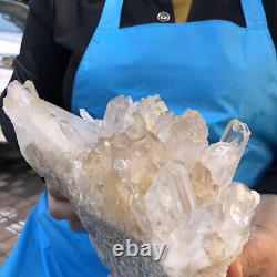 7.06LB Natural Transparent White Quartz Crystal Cluster Specimen Healing 2018