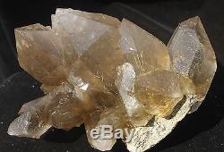 7.12lb Rare NATURAL Clear Golden RUTILATED QUARTZ Crystal Cluster Specimen