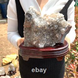 7.2 LB Natural calcite quartz cluster crystal mineral specimen healing+bass DQ28