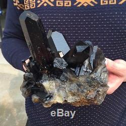 7.2lb8 Rare Beautiful Smoky Citrine QUARTZ Crystal Cluster Mineral Specimen FU4
