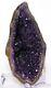 7.4 A++ Purple Amethyst Geode Amethyst Crystal Cluster No Basalt, Free Stand