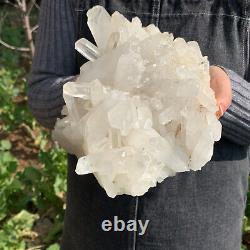 7.5 LB Natural Clear Quartz Cluster Crystal Mineral Point Healing TQS7577