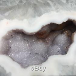 7.63LB Natural Agate geode quartz cluster crystal Specimens healing AT1948