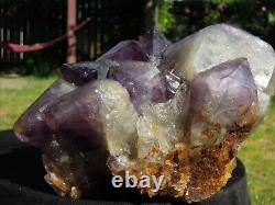 7.75 LB Natural Amethyst Quartz Crystal Cluster Healing