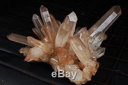 7.766lb New Find Clear Natural Pink QUARTZ Crystal Cluster Original Specimen