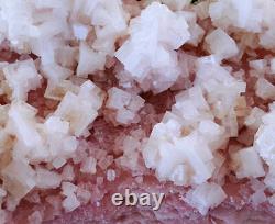 7.8 LB 15 inches World Class Museum Pink Halite Crystal Cluster/Trona California