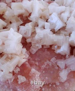 7.8 LB 15 inches World Class Museum Pink Halite Crystal Cluster/Trona California