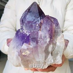 7.8LB Uruguay Natural Amethyst Quartz Crystal Cluster Mineral Healing F974