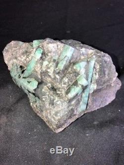 7 Emerald Natural Rough Raw Crystal Quartz Cluster Specimen Brazil