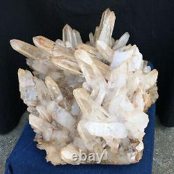 70.4LB Natural white Quartz Cluster Mineral Crystal Specimen reiki Healing. ET444