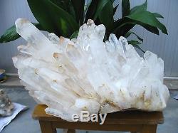 72.24lb HUGE NATURAL CLEAR quartz crystal cluster Point Specimens