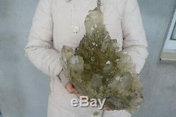 7320g NATURAL Skeletal Smoke Citrine QUARTZ Crystal cluster Tibetan Specimen