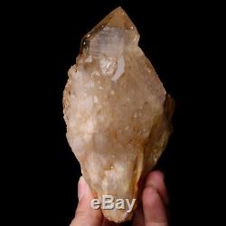740g Natural Clear Smoky Citrine Quartz Point Crystal Cluster Healing From Congo