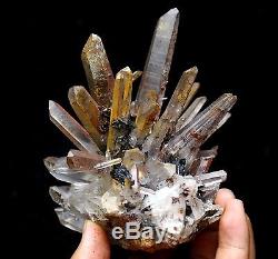 742g New Rare NATURAL QUARTZ Crystal Cluster specularite Specimen/China