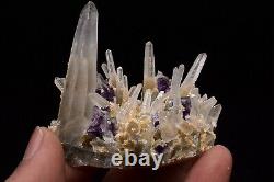 74g Natural Purple Heart Fluorite Cube Quartz Crystal Cluster Specimen China