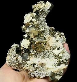 767.5g Beauty Large Particles Cube Pyrite Crystal Cluster Mineral Specimen/China